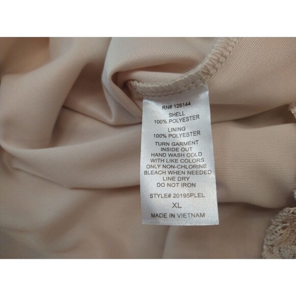 NWT Onyx Apparel Sz XL Cream Shirt Crochet Bell Sleeve Boho Cottage - Picture 6 of 10